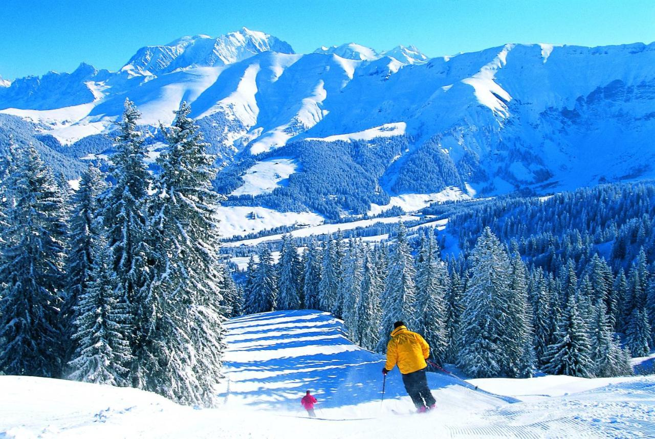Les Clochettes Villa Megève Exteriör bild