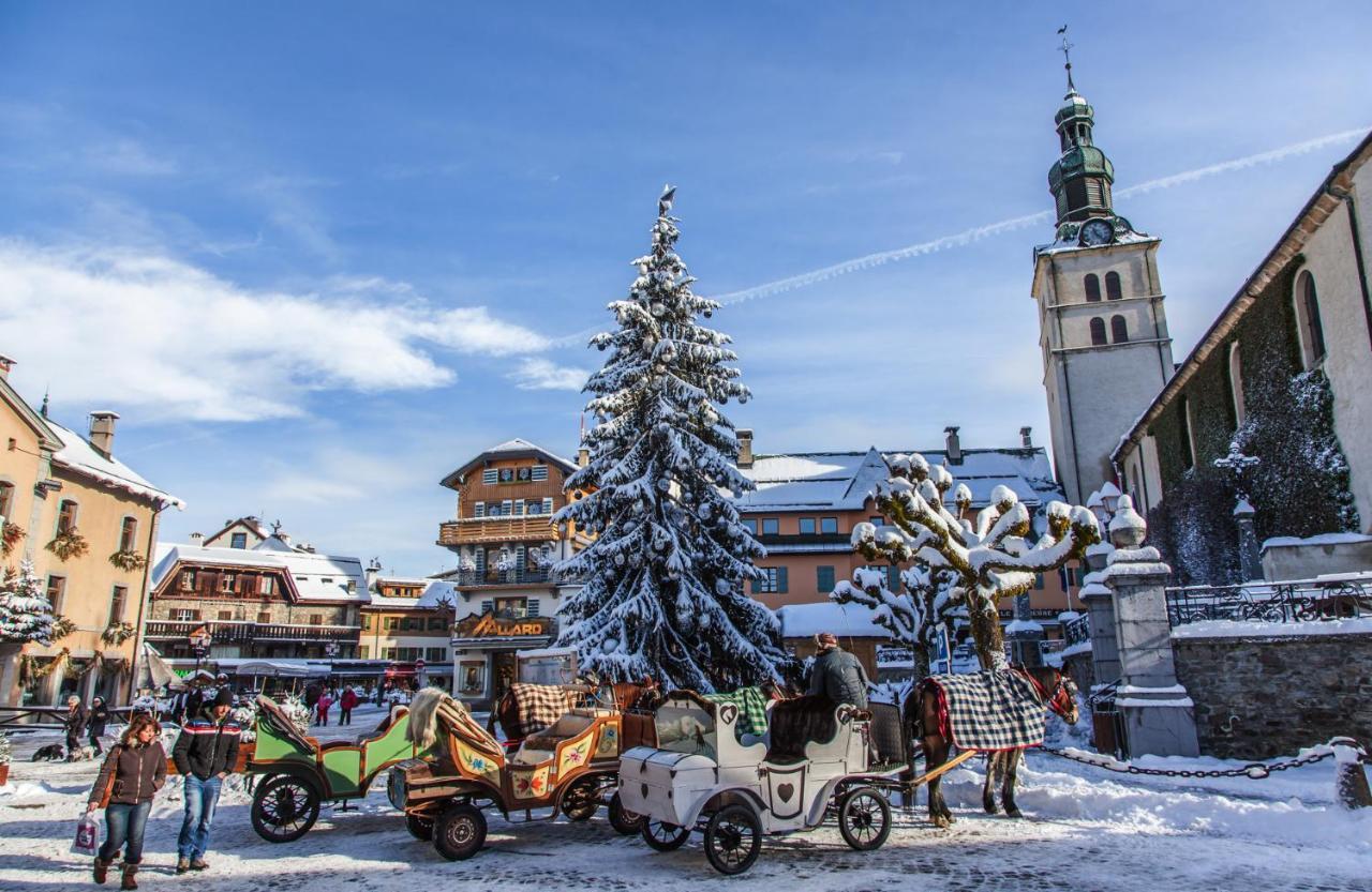 Les Clochettes Villa Megève Exteriör bild